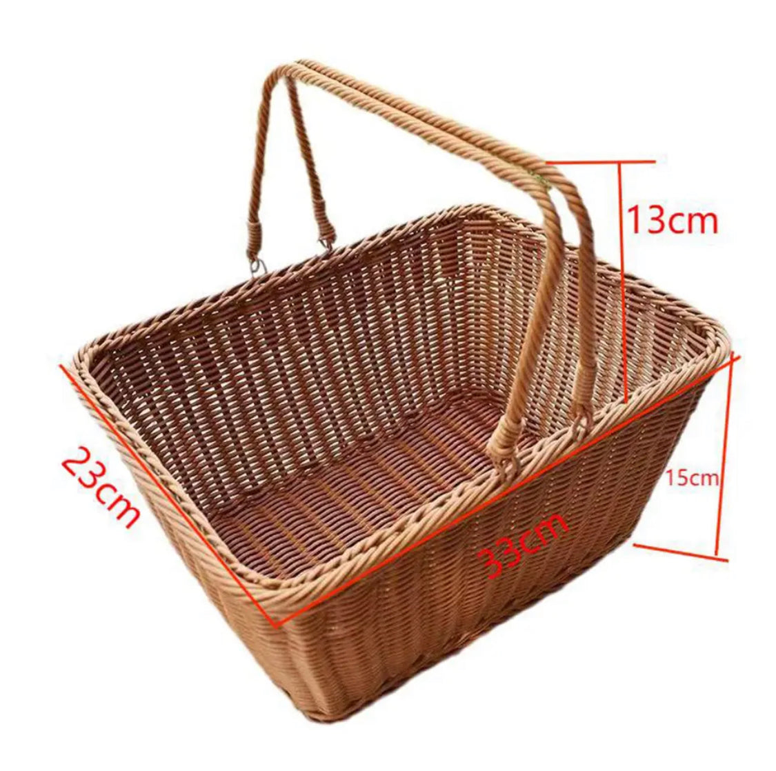 Woven Picnic Basket, Water Bread Service Box, Light Weight Imitation Storage Basket Woven Picnic Basket, Water Bread Service Box, Light Weight Imitation Storage Basket